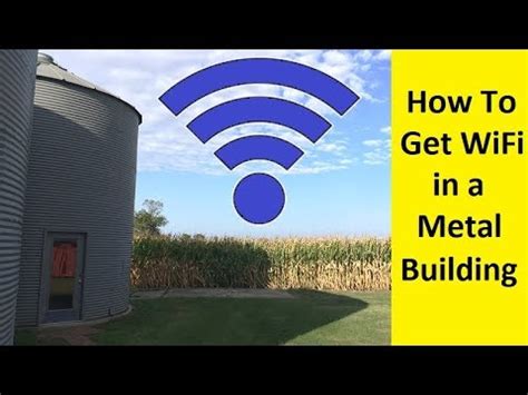 how to get wifi into metal sheds